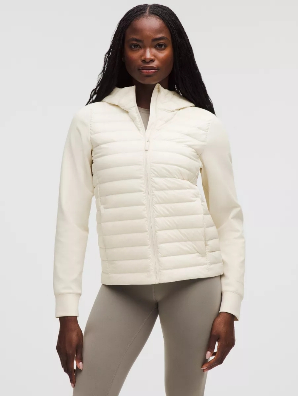 NWOT Lululemon Down and Around 700-Fill Jacket Light Ivory